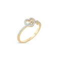 thumbnail image 4 of Imperial 1/8Ct TDW Diamond Heart and Arrow Ring in 10K Yellow Gold (H-I, I2), 4 of 8
