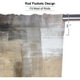 thumbnail image 3 of Brown Blackout Kitchen Curtains Tiers and Valances Set 3 Piece for Windows Beige Kitchen Window Curtains Set,Modern Abstract Art Valances for Living Room(36" Tiers Set), 3 of 6