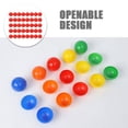 thumbnail image 2 of MOVTOTOP 50pcs Empty Colored Round Capsules Capsule Toys Small Plastic Balls 5cm Vending Machine Capsules Balls Small Bingo Raffle Drawing Balls Openable Gumball Container For Easter Favor Red, 2 of 8