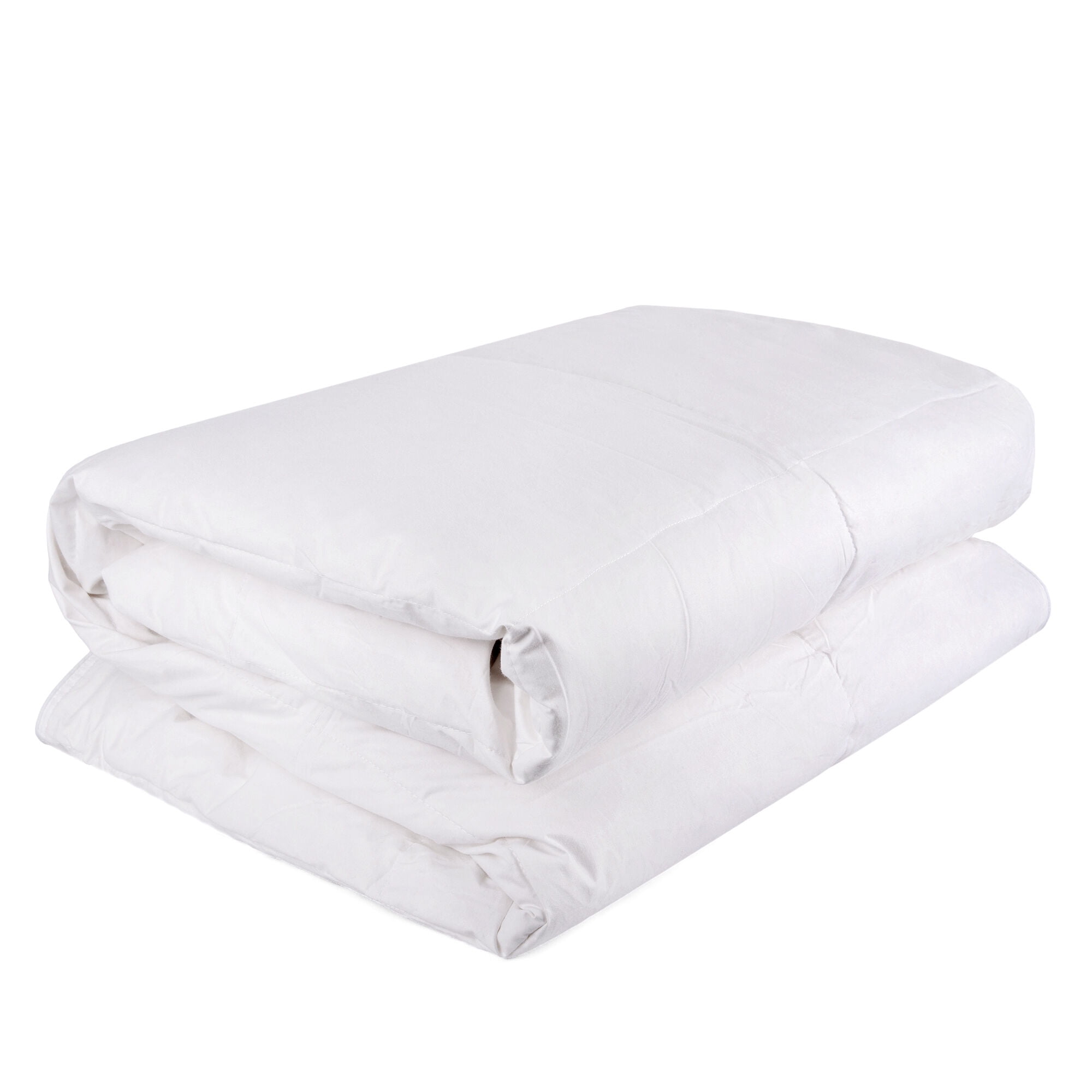 Organic Club Queen Cotton Duvet with Feather and Duck Down Filling 100% Cotton Cover Comforter All-Season Bedding Queen Size 87x87" (220x220 cm), Machine Washable, White
