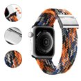 thumbnail image 3 of Correa de reloj compatible con Apple Watch, hebilla ajustable, correa trenzada elástica para 38/40/41 mm, 2 piezas, 3 of 5