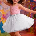 thumbnail image 3 of Fozruso Toddler Dress Sparkling Layered Tutu Skirt For Girls Party Performance Dancewear Sizes 3-8 Years, 3 of 5