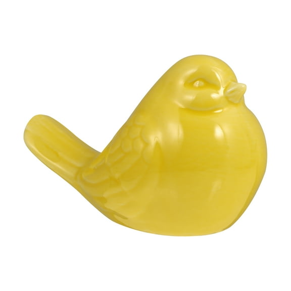 Blue Glazed Ceramic Bird Figurine, Vivid Garden Cottage Bird Statue Ornament Creative French Country Birds Sculpture Home Wedding Decor