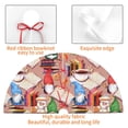 thumbnail image 4 of Sikiie Gnomes Books Tea Cups 30-48 inches {designName} Print Christmas Tree Skirt Snowman Xmas Tree Skirt with Edge Christmas Decorations for Holiday Party30", 4 of 7