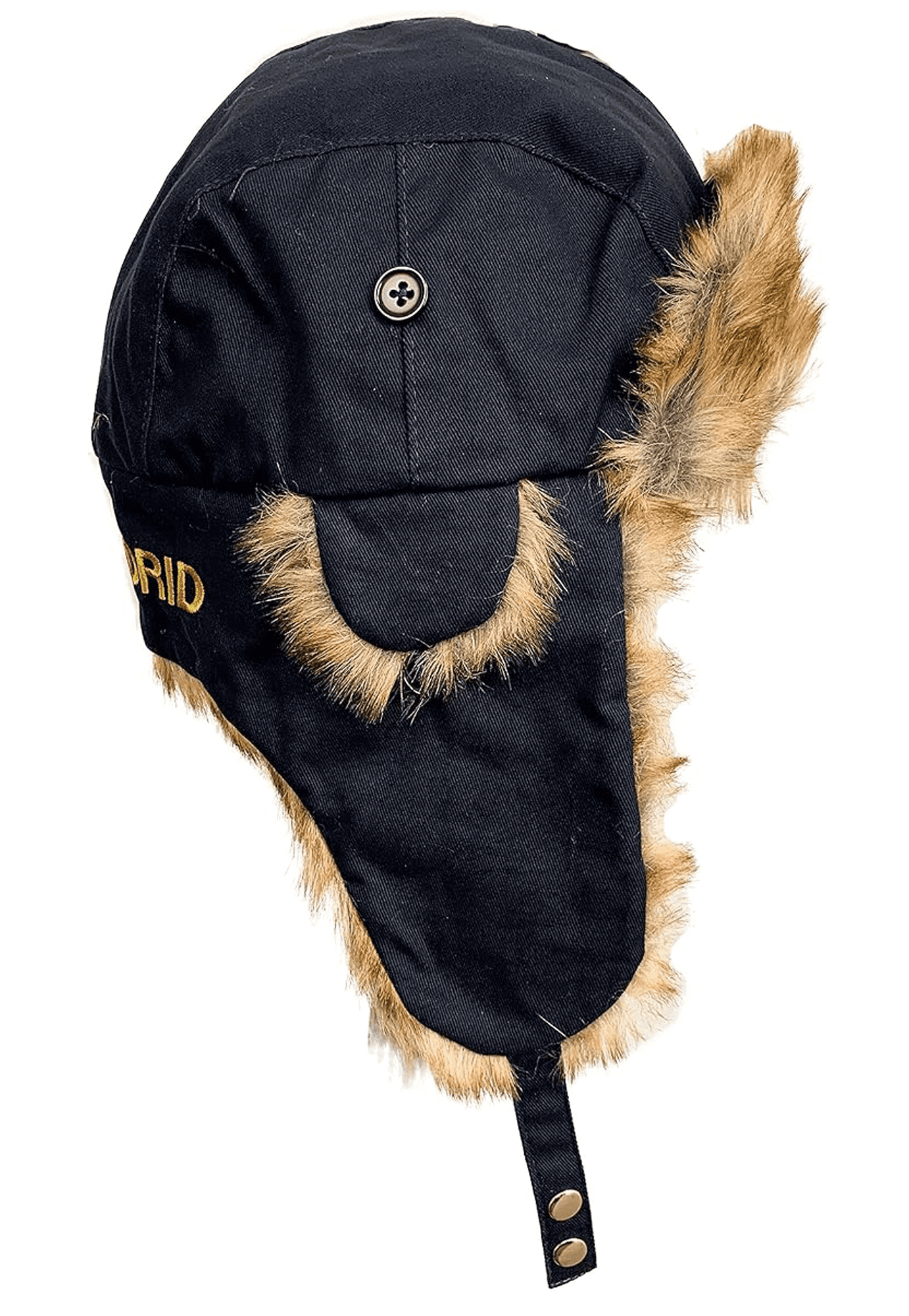 Icon Sports Real Madrid Trapper Hat, Navy Faux Fur, 100% Cotton, OSFM