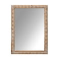 thumbnail image 6 of Holaki 22x30 Inches Wood Framed Mirrors for Bathroom,Wooden Frame Wall Mirror Farmhouse Wall Mounted Rectangle Mirror for Vanity (Horizontal/Vertical) with beading, 6 of 19