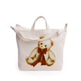 thumbnail image 1 of Bolsa BAGGU de lona reciclada con cremallera horizontal y osito de peluche, 1 of 3