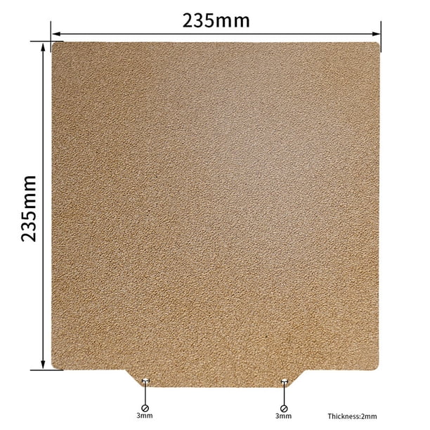 Accesorios para impresora 3D, cama caliente, película de pulverización de acero magnético PEI, panel de impresión, placa de acero de resorte, compuesto magnético