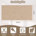 thumbnail image 2 of Alfombrilla autoadhesiva para rascar gatos, para pared de gatos, para manualidades, para gatos, protección contra arañazos, sofá o gato, ideal para alfombra rascadora de gatos, 200 x 40 cm (gris, 2 of 7