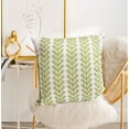 thumbnail image 3 of Decorative Throw Pillow Covers Set of 2 Grass Green Pillow Covers 16x16 Inch Throw Pillow Cover Linen Pillowcase Modern Boho Farmhouse Outdoor Pillow Covers for Couch Sofa Bed Living Room, 3 of 6