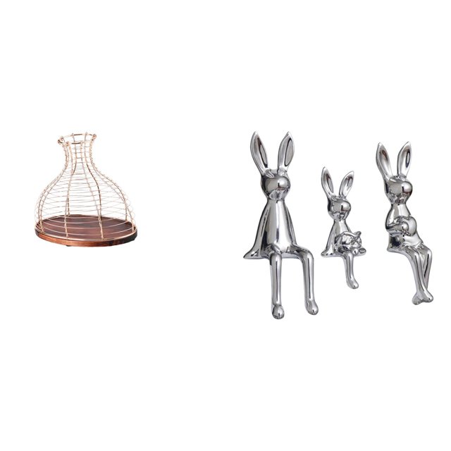 Elegante Y Moderno Jarrón De Corcho Para Coleccionistas Y Figura De Familia De Conejos, Decoración única Y Práctica Para Cocina Y Gabinetes, Adorno Central.