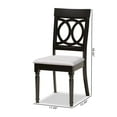 thumbnail image 3 of Baxton Studio Grey Upholstered and Brown Finished Wood 2-Piece Dining Chair Set, 3 of 17