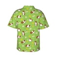 thumbnail image 3 of Fotbe Guinea Pigs Hawaiian Shirt for Men Unisex Summer Beach Casual Short Sleeve Cotton Linen Button Down Shirts-Medium, 3 of 9