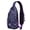Purple, variant on Abstract Ink Style Sling Backpack, Artistic Crossbody Daypack in Bohemian Aesthetic for Students, Travelers, Gym