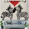 thumbnail image 4 of Orinice Zebras Tapestry Wall Hanging Unique Style Graphic Tapestries for Home Decor Living Room Bedroom Apartment Farmhouse Dorm 40x30inch, 4 of 6
