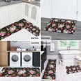 thumbnail image 5 of Pioneer Flower Floral Print Pattern Kitchen Rugs Sets Of 2, Anti Fatigue Non Slip Washable Floor Mats for Kitchen Sink Laundry, 17X30 Inch + 17X47 Inch, 5 of 6