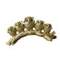 thumbnail image 2 of Baoblaze Golden Owl Figurine Collection Decorative Resin Statue for Desk Office Hotel 29x9x14cm, 2 of 8