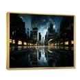 thumbnail image 2 of Designart "Skyscrapers Urban gracefulness V" Architecture Floater Framed Wall Art Living Room, 2 of 7