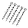 thumbnail image 1 of Durable A2-70 Stainless Steel M8x100MM Self-Tapping Half-Thread Screws for Carpentry and Woodworking Projects, 1 of 6