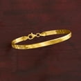 thumbnail image 3 of Ross-Simons Italian 18kt Gold Over Sterling Herringbone Bracelet, Women's, Adult, 3 of 5