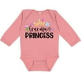 thumbnail image 3 of Inktastic Grandpa's Princess Crown and Flowers Girls Long Sleeve Baby Bodysuit, 3 of 5