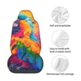 thumbnail image 4 of Fuzoiu Colorful Parrot Jungle Dream A Print Elastic Car Seat Covers, Seat Cover Protector,Universal Fit Interior Covers for Most Cars,Washable Seat Cover Non Slip for SUV,Sedan,Van, 4 of 5