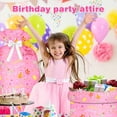 thumbnail image 5 of Oversized Pink Birthday Gift Bag Large Plastic Present Wrapping Bag, 5 of 7