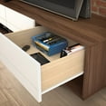 thumbnail image 4 of Nexera Sequence 60 inch TV Stand, Walnut and White, 4 of 5