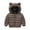 Coffee, variant on Baby Boys Winter Coat Little Boys Girls Puffer Coat Bear Ear Hooded Jacket Zipper Up Down Coats for Baby Toddler Puffer Jacket Baby Clothes 18-24 Months