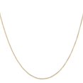 thumbnail image 2 of Diamond2Deal 14K Yellow Gold Carded .5 mm Curb Chain Necklace for Women 16", 2 of 6