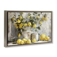 thumbnail image 4 of Stupell Industries Lemons & Canisters Still Life Food & Beverage Painting Brown Floater Framed Canvas Art Print Wall Art, 31 x 21, 4 of 10