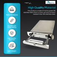 thumbnail image 3 of MARINE CITY 3-Step Swiveling Boat Ladder, Slide Folding Design, 316 Stainless Steel, Mirror Finish, Anti-Slip Anti-Rattle, 400 lb Capacity, for Boats, Yachts & Pontoons, 3 of 7