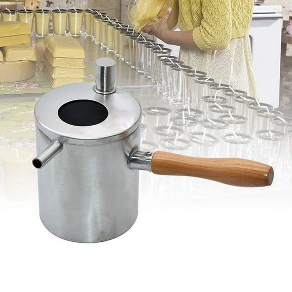 Beeswax Pouring Pot Stainless Steel Melting Wax Melter Candle Tool Boiling Beekeeping