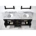 thumbnail image 3 of Virtu USA Huntshire 71'' Double Bathroom Vanity Set with Mirror, 3 of 5