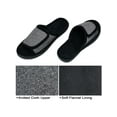 thumbnail image 2 of DL Adjustable Mens Slippers Memory Foam Open Toe House Slippers, 2 of 7