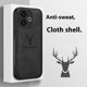 thumbnail image 3 of For Oppo A5 Vitality Edition Case Deer Pattern Cloth Texture PU + PC + TPU Phone Cover - Grey, 3 of 5