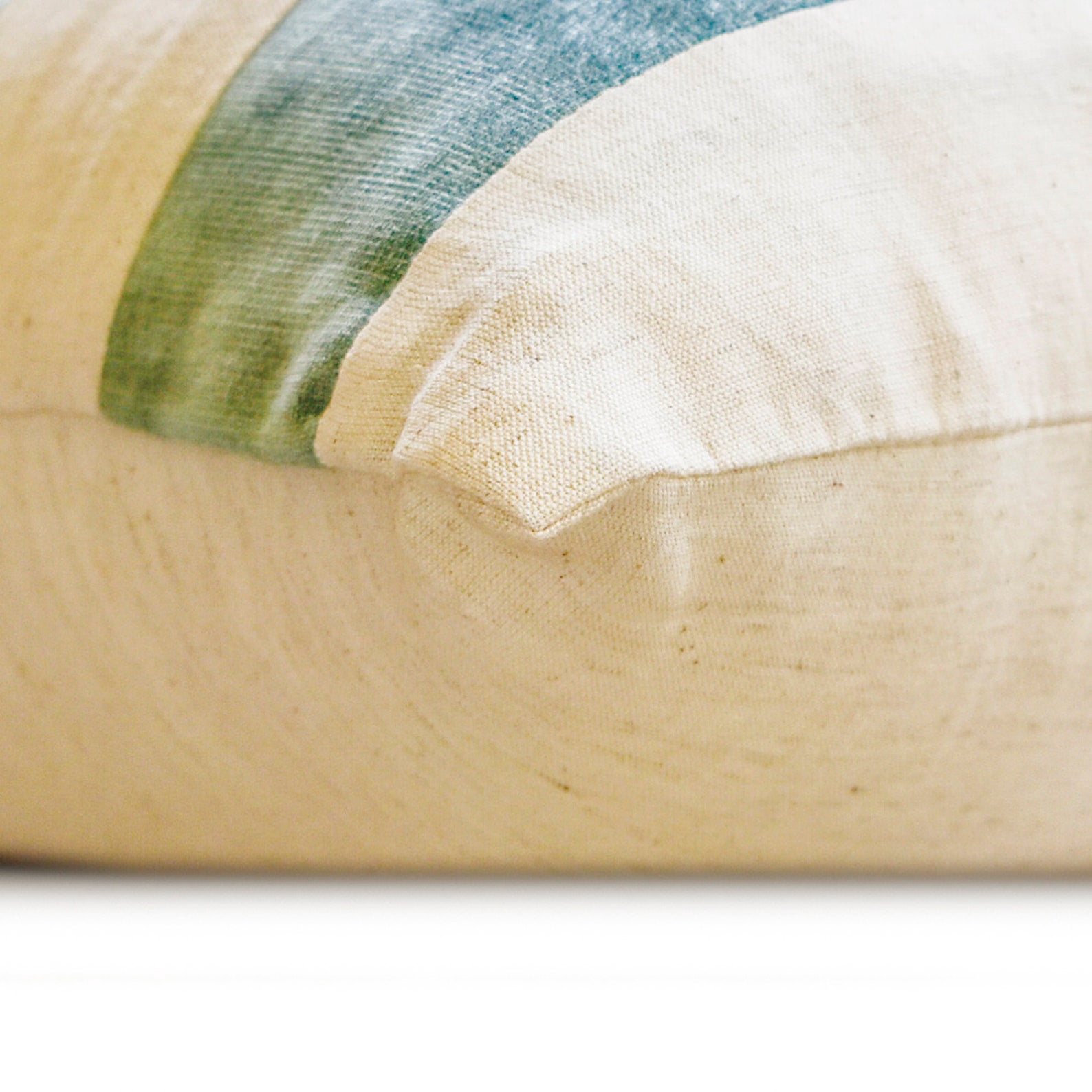 The HomeCentric Decorative Lumbar Pillow Cover Blue , Pack Of 2, 12"x16" (30x40 cm) Velvet Patchwork, Velvet, Striped Pillow Covers For Sofa, Couch, Bed, And outdoor, Patchwork Modern - Swathe Ice