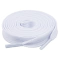 thumbnail image 1 of Olukssck 1 Par De Cordones Planos Para Zapatillas De Deporte 25 Cordones Deportivos Anchos Blanco Puro 40 Pulgadas (102 Cm), 1 of 1