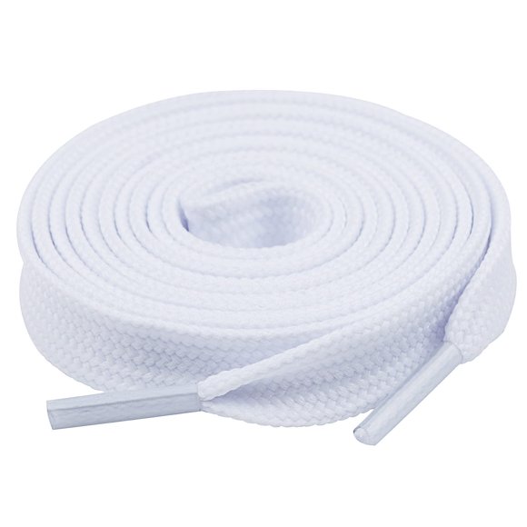 Olukssck 1 Par De Cordones Planos Para Zapatillas De Deporte 25 Cordones Deportivos Anchos Blanco Puro 40 Pulgadas (102 Cm)