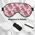 thumbnail image 4 of Naloa Orchids Flowers Print Sleep Mask for Sleeper, Light Blocking Sleeping Eye Mask for Women Men, Eye Shade with Adjustable Strap for Travel, Nap,Meditation, 4 of 7