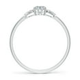 thumbnail image 2 of ANGARA Natural 0.43 Ct. Diamond Classic Ring in Sterling Silver for Women (Ring Size: 5.5), 2 of 10