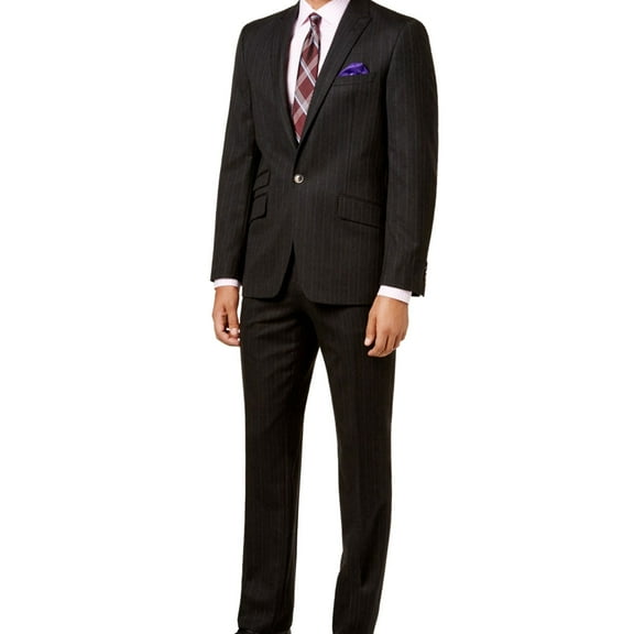 Ben Sherman Mens Slim Fit Two Button Blazer Jacket, Grey, 38 Regular