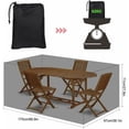 thumbnail image 6 of -Rectangular Garden Table Cover Protective Cover for Garden Furniture Waterproof Protective Cover for Garden Furniture Waterproof Protective Tarpaulin Oxford Fabric (170 x 94 x 71, 6 of 6