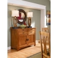 thumbnail image 4 of Bowery Hill Solid Wood 4-Drawers Buffet/Sideboard Server in Warm Amber, 4 of 8