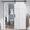 White#43, variant on Door Handles CRAZY ELF 28" x 84" Six Paneled Real Primed Door Slab + 6.6FT Barn Door Sliding Hardware + Adjustable Floor Guider + Pull Handle, DIY Unfinished Paneled Door, Modern Interior Barn Door,