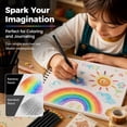 thumbnail image 5 of 12 Pack 7 in 1 Black Wooden Rainbow Pencils Bulk, Trianu Multicolored Pencils Assorted Colors Art Supplies for Adults Drawing Coloring Sketching, Christmas Gift for Kids and Adults, 5 of 6