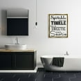 thumbnail image 4 of Stupell Industries If You Sprinkle When You Tinkle B&W Bath Art Metallic Gold Framed Floating Canvas Wall Art, 24x30, by Regina Nouvel, 4 of 5