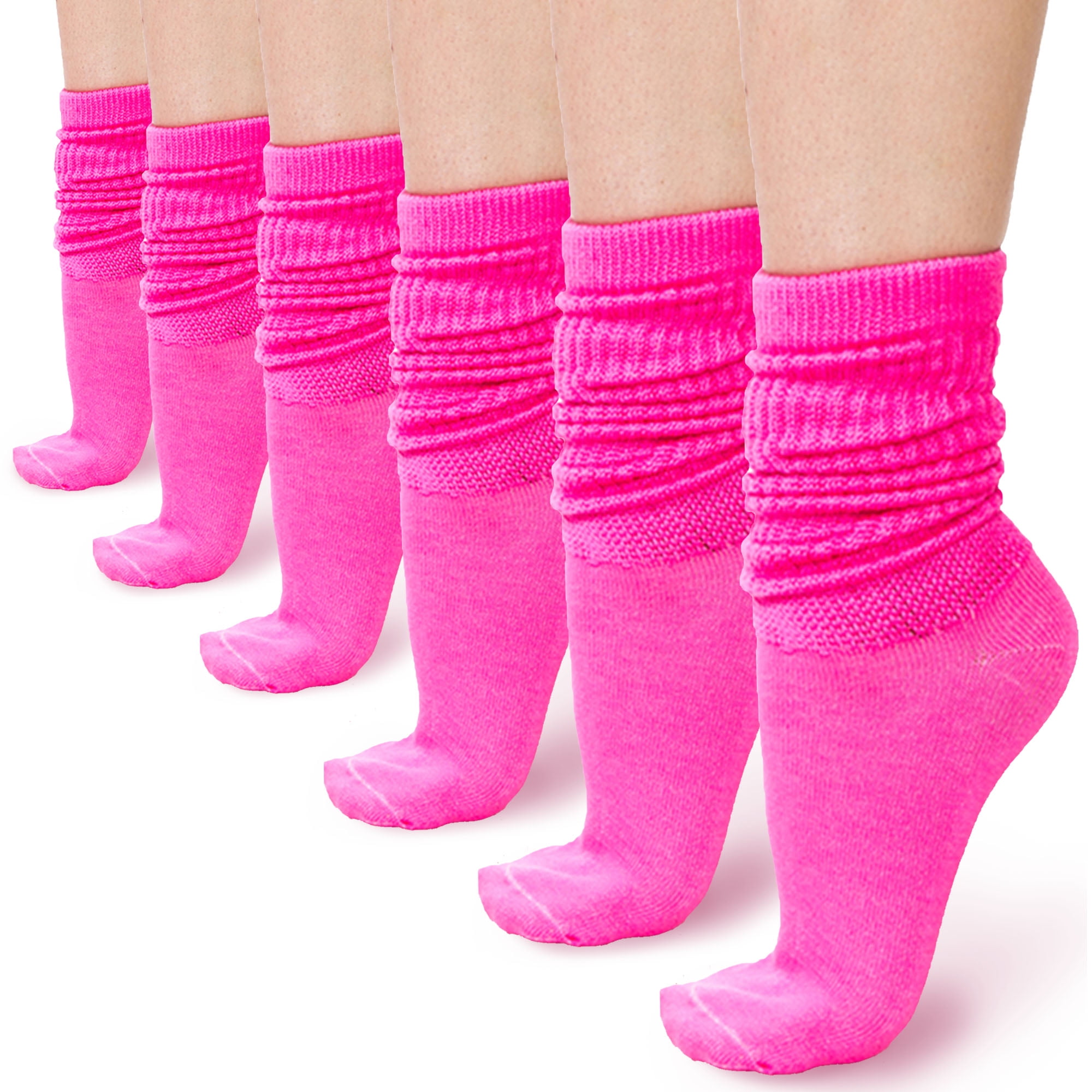 Basico Lightweight Slouchy socks for women Pink Slouch Socks for