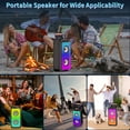 thumbnail image 5 of FanFun Karaoke Machine with 2 Wireless Microphones, Bluetooth Speaker, Portable PA System for Party, Sing Machine with Deep Bass, T10-T, 5 of 17