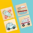 thumbnail image 4 of Wooden Jigsaw 3D Puzzle Brain Teasers Early Learning Cognitive for Gifts, 4 of 7